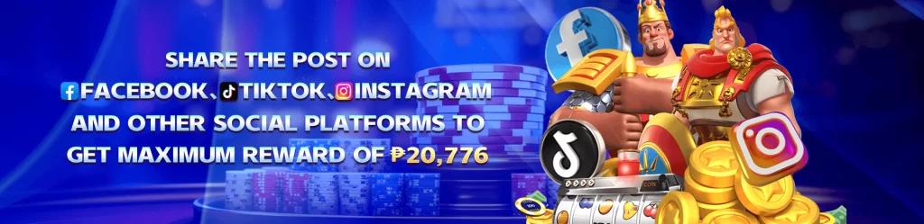 JILIP online casino promotion sharing on social media
